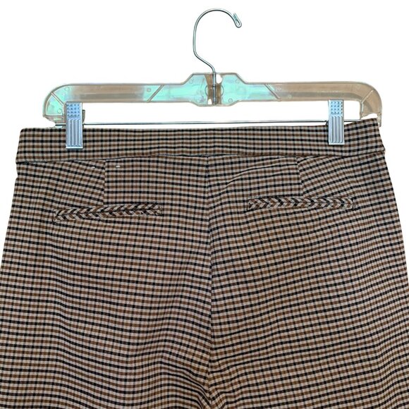 Anne Klein Houndstooth Tapered Skinny Pull On Dress Pants Womens M Preppy Retro - Picture 8 of 8